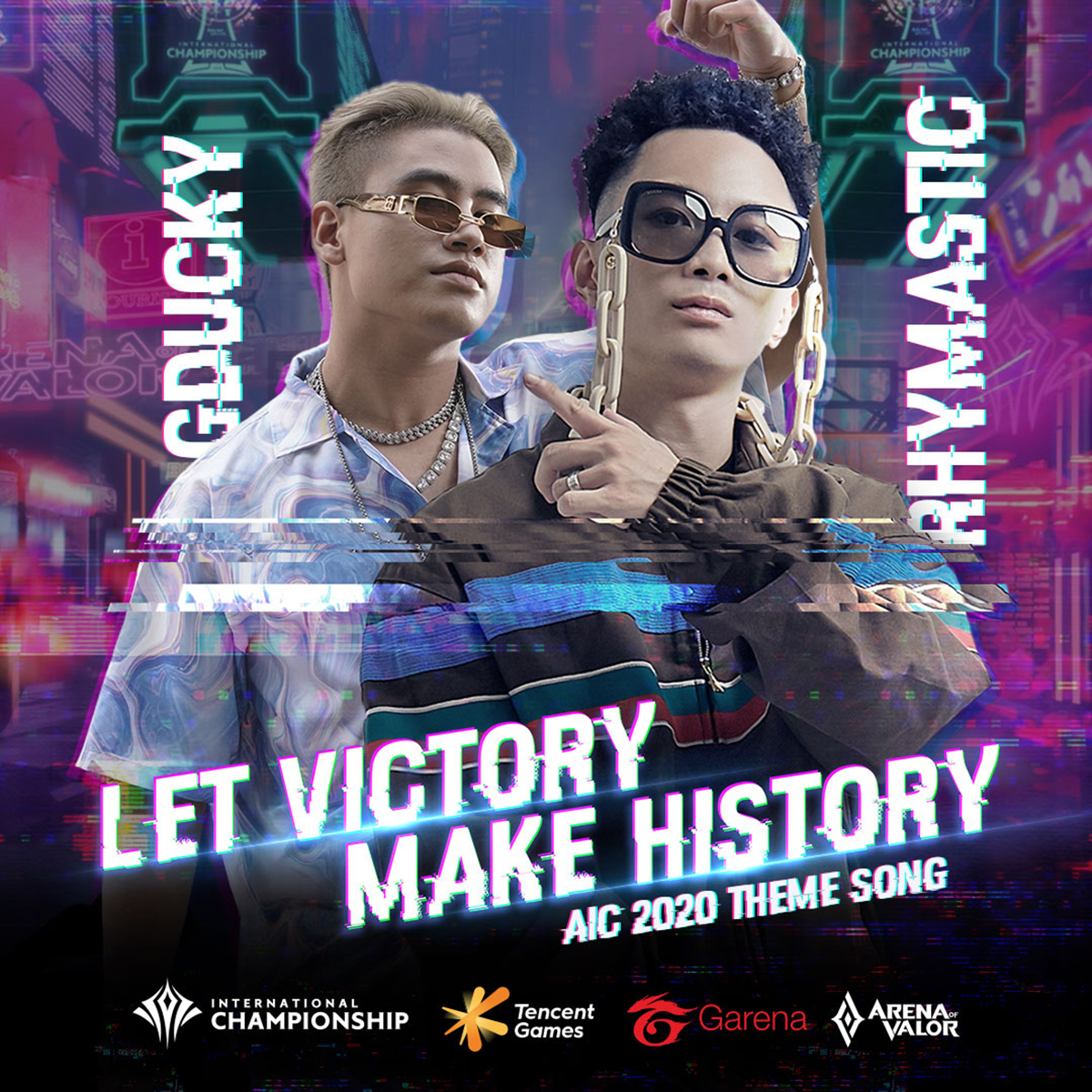 Poster MV “Let victory Make History” - bài hát chủ đề AIC 2020