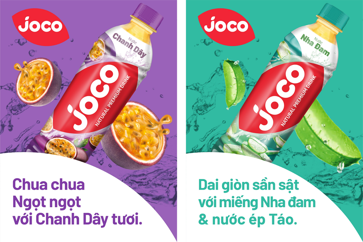 Nước trái cây JOCO tươi ngon, tốt cho sức khỏe với đa dạng hương vị sáng tạo, mới lạ