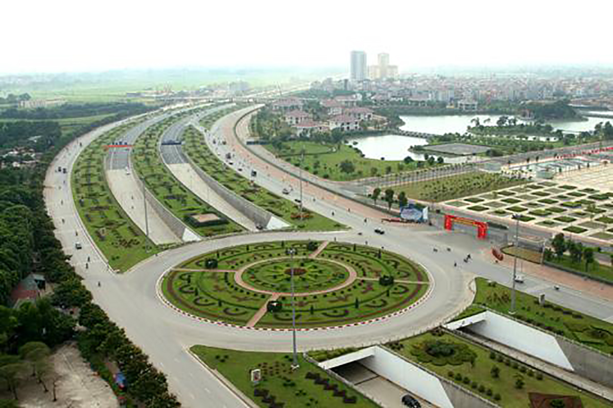 Khu công viên công nghệ phần mềm Hà Nội tại Long Biên đang được đầu tư phát triển cơ sở hạ tầng