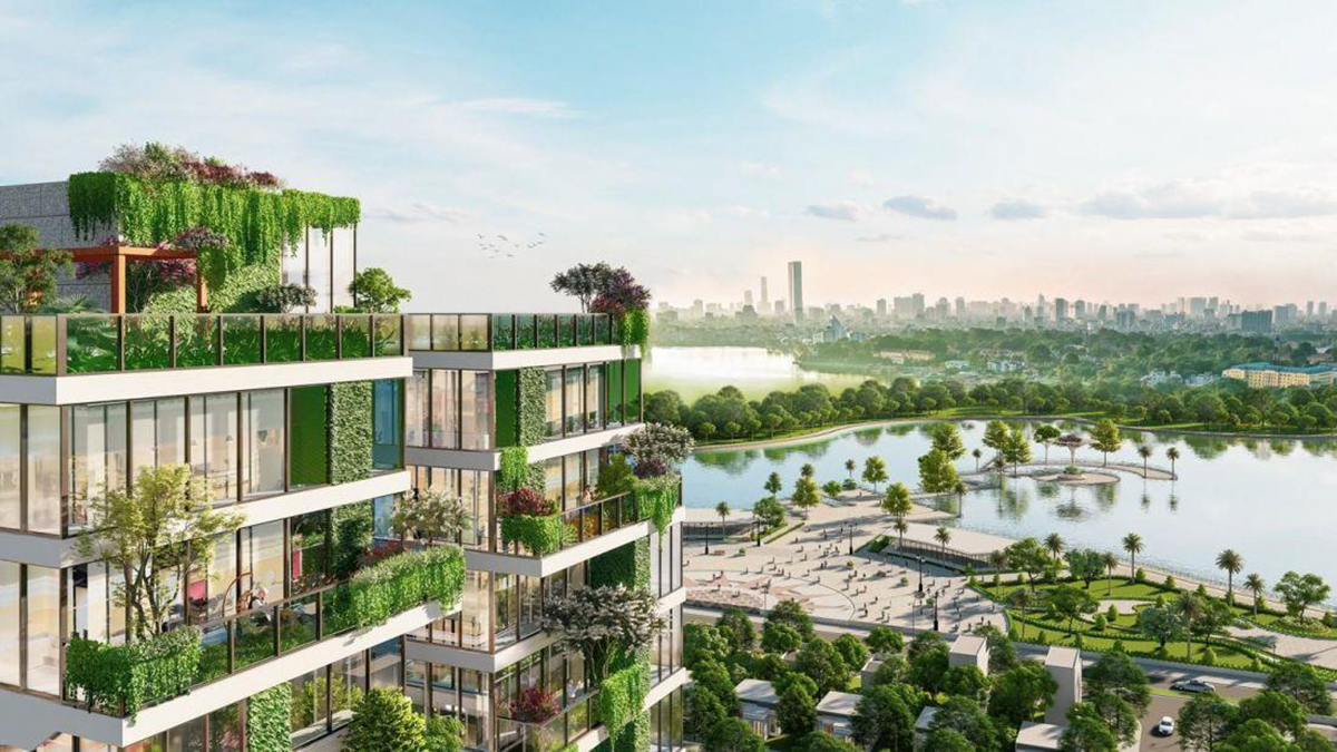 Những căn hộ sân vườn xanh tại Sunshine Green Iconic có giá từ 38 triệu đồng/m². 
