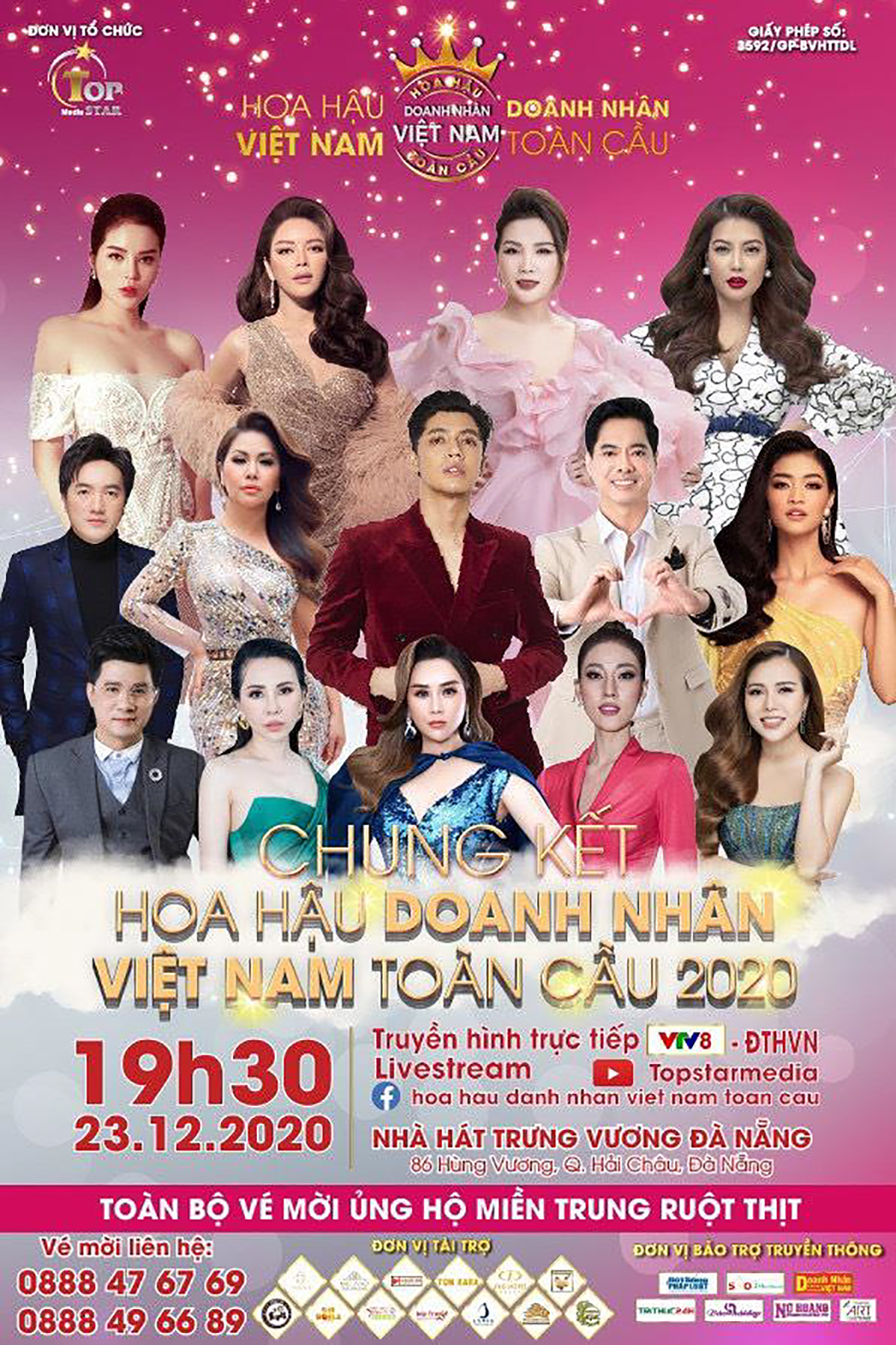 Poster chung kết cuộc thi “Hoa hậu Doanh nhân Việt Nam Toàn cầu 2020”