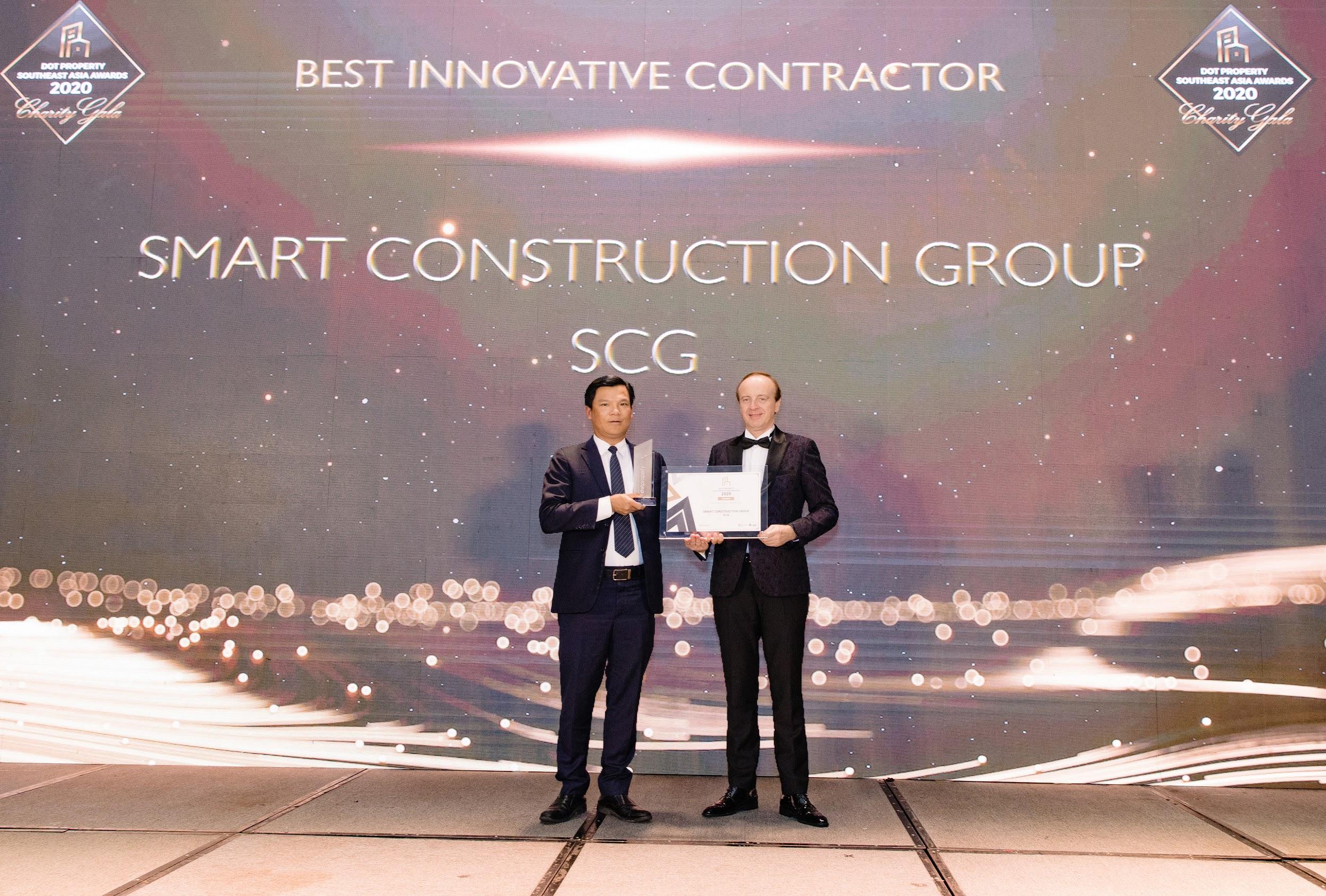 Công ty Cổ phần xây dựng SCG (Smart Construction Group) nhận giải thưởng Best Innovative Contractor Southeast Asia 2020 - Nhà thầu xây dựng đột phá nhất Đông Nam Á 2020