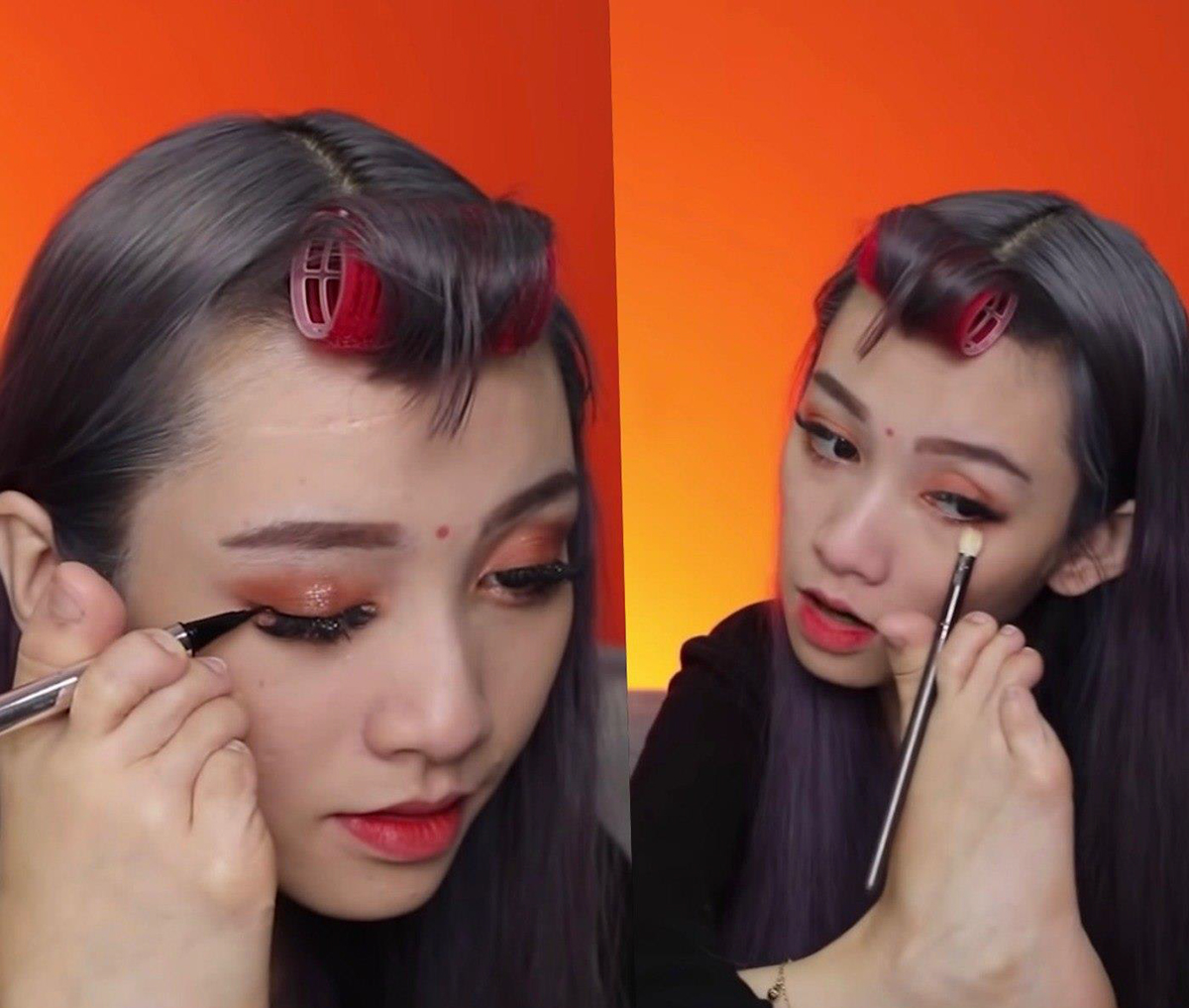 Angela Tường Vy nổi tiếng với những video make up bằng chân (Nguồn ảnh: NVCC) 