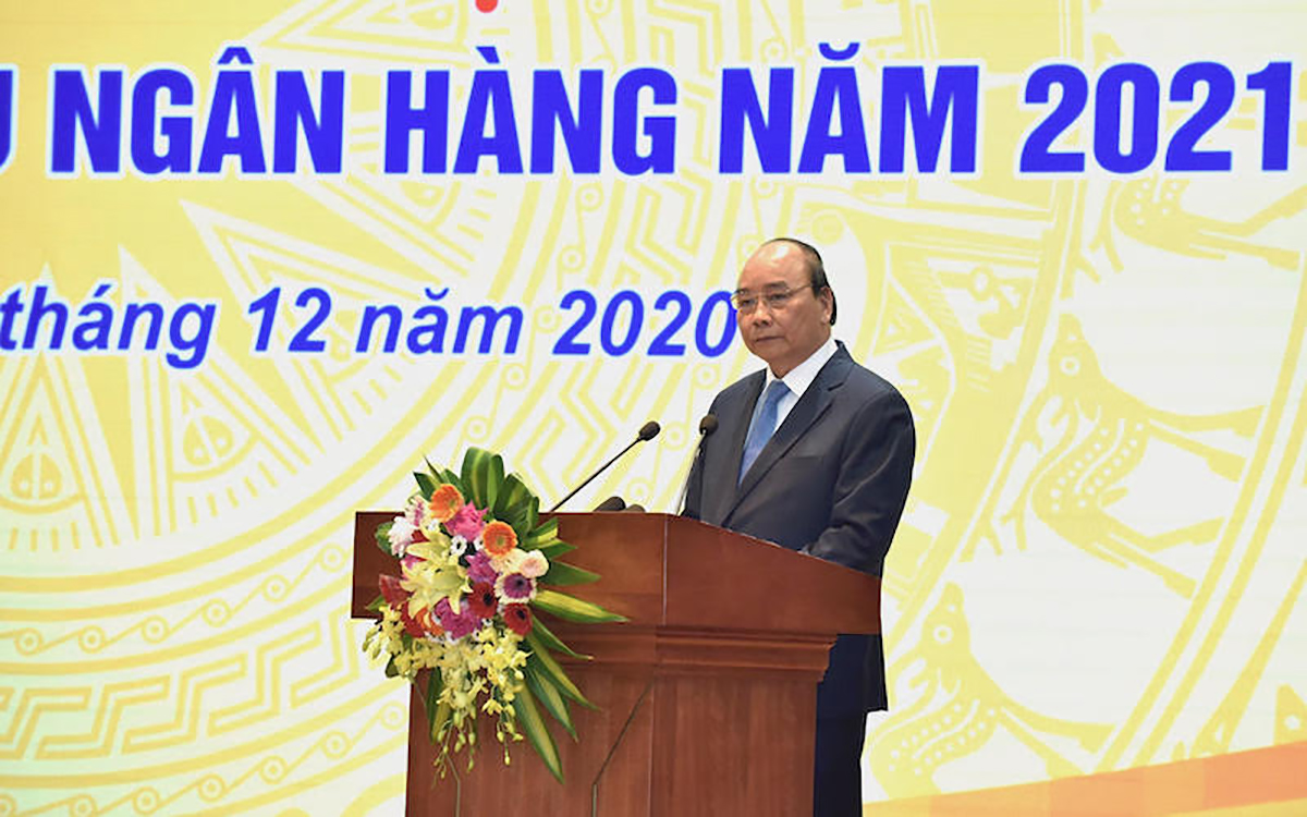 Thủ tướng Chính phủ Nguyễn Xuân Phúc phát biểu tại hội nghị - Ảnh: Viết Chung