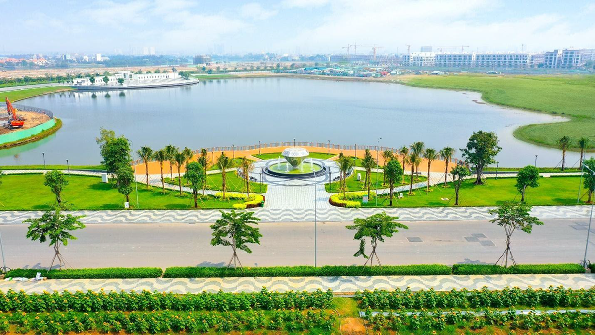 Công viên Diamond Park là trung tâm của dự án với hướng nhìn ra Quảng trường Diamond - Ảnh: ĐP