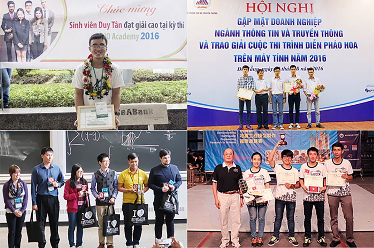 Bảng vàng thành tích của sinh viên Duy Tân có sự góp mặt của nhiều sinh viên đến từ các Chương trình Tiên tiến & Quốc tế