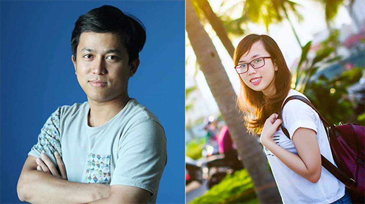 Đỗ Bảo Linh (ảnh trái) đang làm tại vị trí Software Engineer, Công ty NTT - Data và Nguyễn Thị Dương Trúc đang là Software Tester, Công ty FPT Software Tester