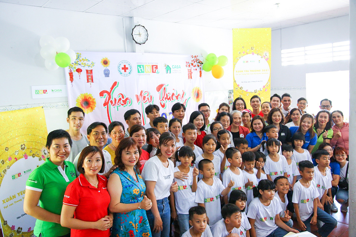  Chương trình Xuân Yêu Thương được tổ chức tại Nhà nuôi trẻ Hướng Dương ngày 12.3
