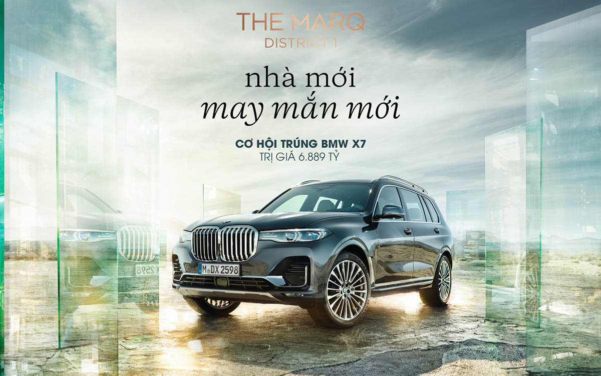 Chương trình “Nhà mới, may mắn mới” trúng thưởng xe BMW X7 trị giá 6,889 tỉ đồng tại The Marq 