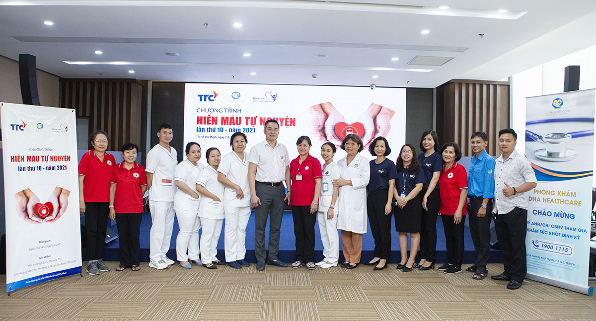 Tập đoàn TTC đã phối hợp với Hội Chữ Thập Đỏ quận Tân Bình và Phòng khám DHA Healthcare tổ chức vào sáng 2.4