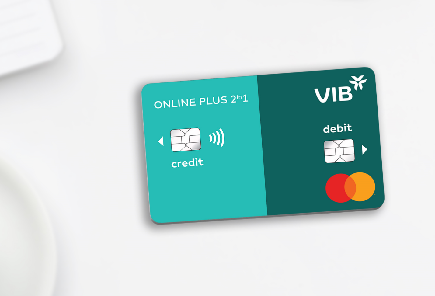 Thẻ VIB Online Plus 2in1 là dòng thẻ đầu tiên tại Đông Nam Á tích hợp thẻ tín dụng và thẻ thanh toán