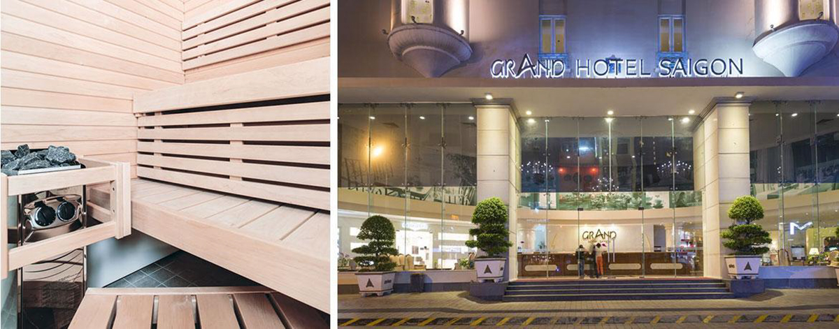 Mai Hân Group lắp đặt máy xông hơi Harvia tại khách sạn Grand Hotel Saigon