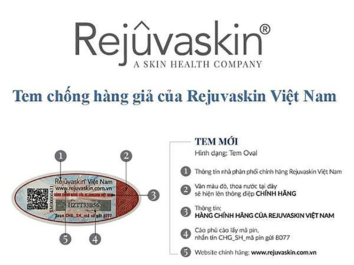 Tem điện từ chống giả chính thức của Rejuvaskin Việt Nam