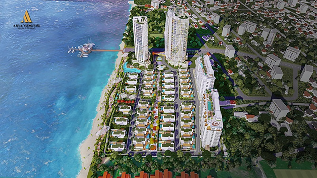 Dự án Aria Vũng Tàu với 90 % căn hộ view trực diện biển