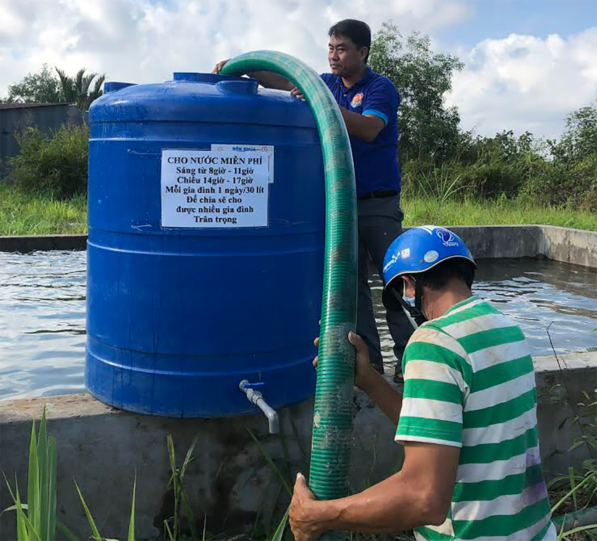 SAWACO triển khai nhiều điểm cấp nước miễn phí cho người dân