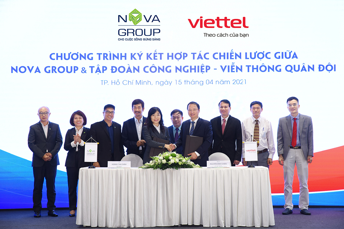 NovaGroup bắt tay với tập đoàn Viettel ứng dụng các giải pháp thành phố thông minh tại Aqua City