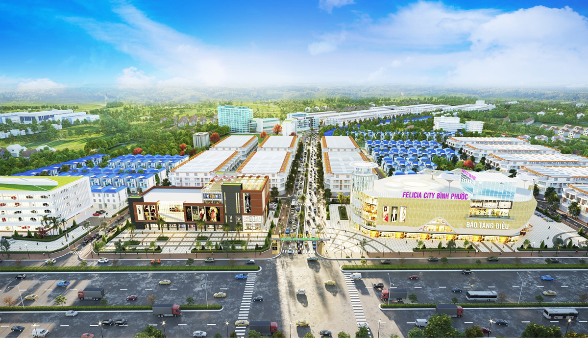 Phối cảnh 3D - Dự án Đại đô thị Felicia City Bình Phước