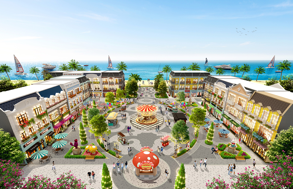 Shopvilla tọa lạc tại phố biển sôi động Wonderland thuộc NovaWorld Ho Tramsẽ góp phần kích cầu du khách đến trải nghiệm và mua sắm nhộn nhịp