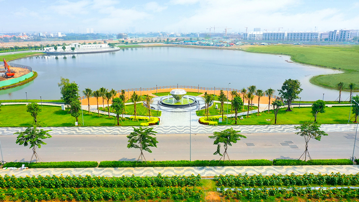 Công viên chủ đề Diamond Park tại trung tâm dự án -Ảnh: ĐP