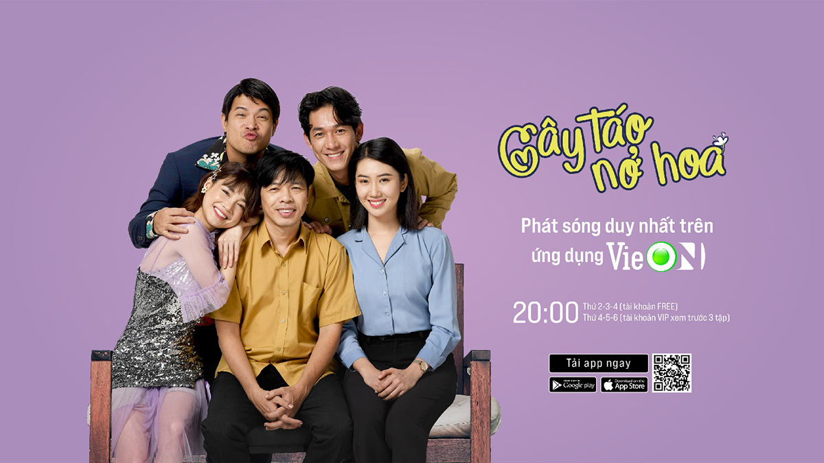 Phim tình cảm gia đình “Cây táo nở hoa” phát sóng duy nhất trên ứng dụng VieON