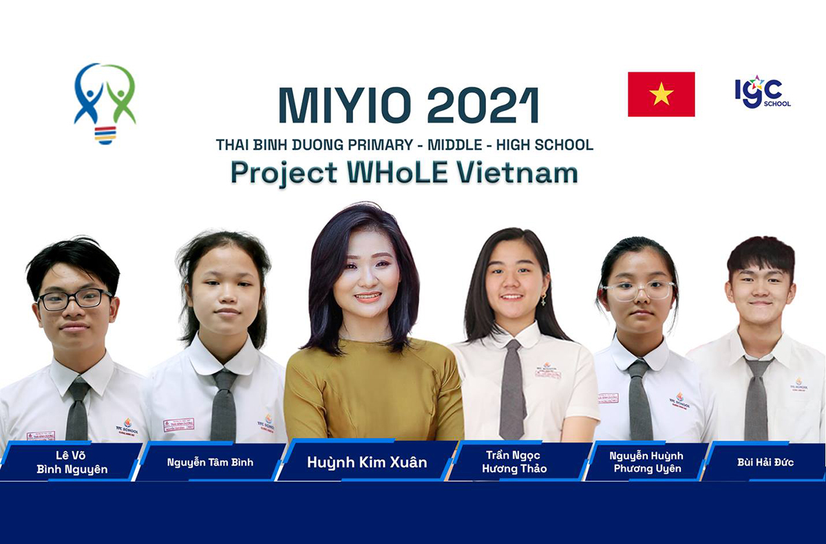 Giáo viên hướng dẫn và các học sinh Trường Thái Bình Dương đạt giải thưởng MIYIO