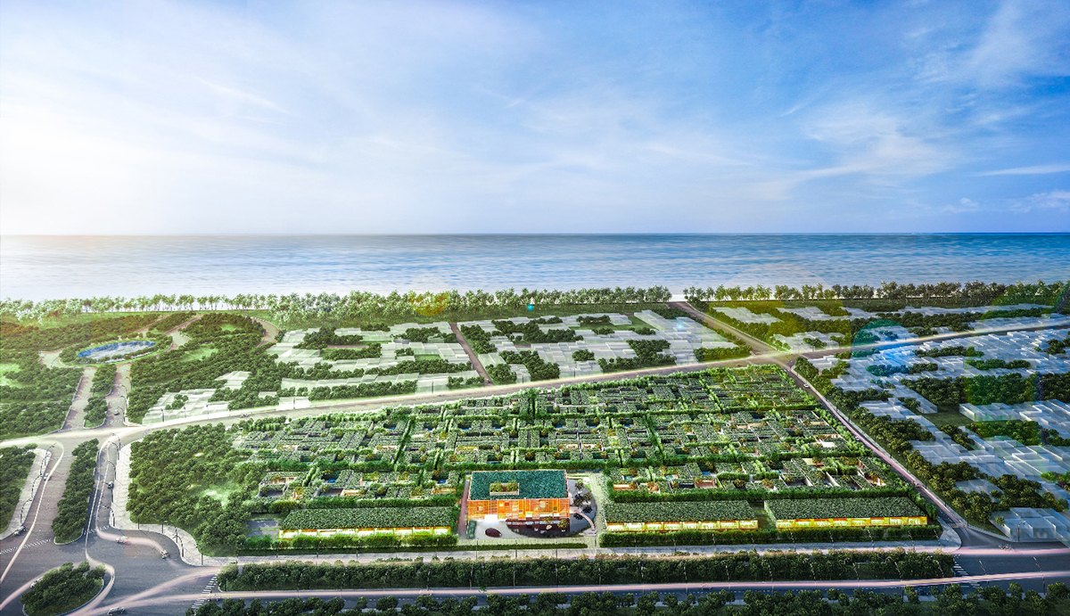 Wyndham Phú Quốc tọa lạc tại khu phức hợp Bãi Trường, cạnh quảng trường biển - nơi tập hợp đa dạng các tiện ích du lịch, giải trí đẳng cấp. Ảnh phối cảnh dự án