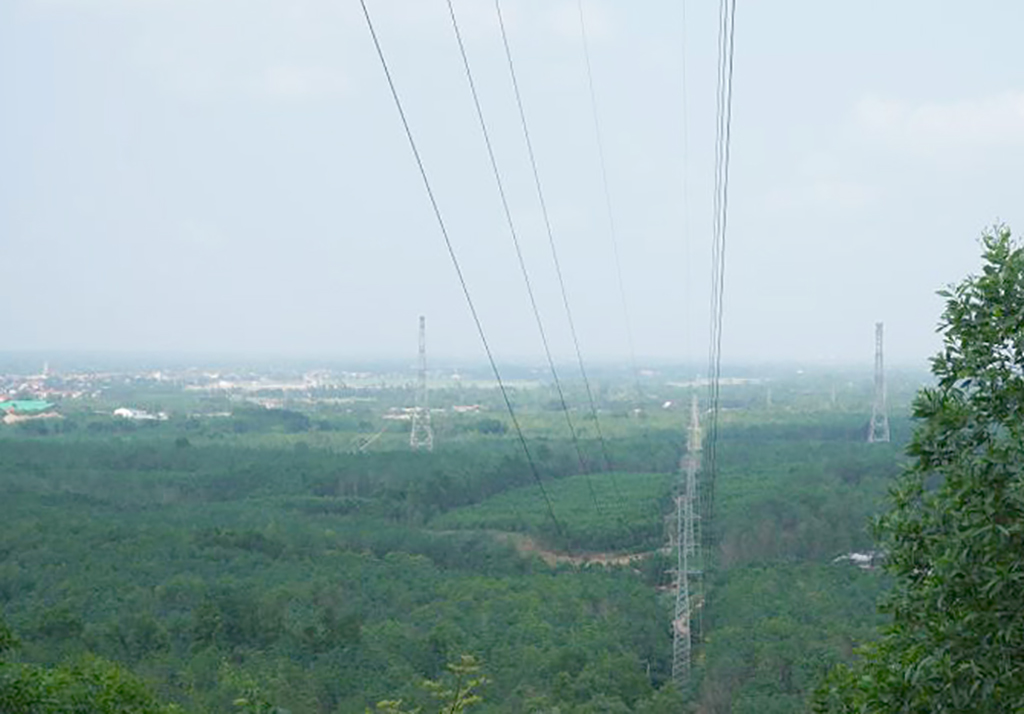 Một góc đường dây 110kV Đông Hà - Lao Bảo