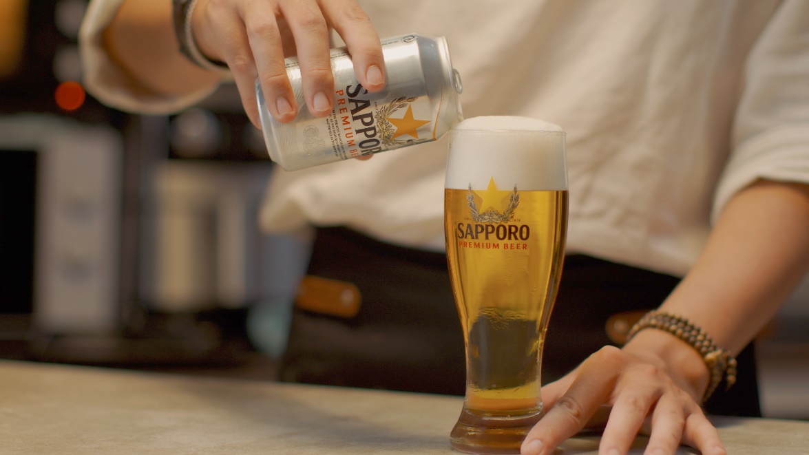 Mỗi ly bia Sapporo Premium là một “tác phẩm nghệ thuật” hoàn hảo 