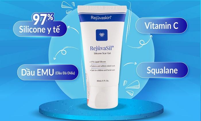 Thành phần chính trong kem trị sẹo Rejuvasil gel