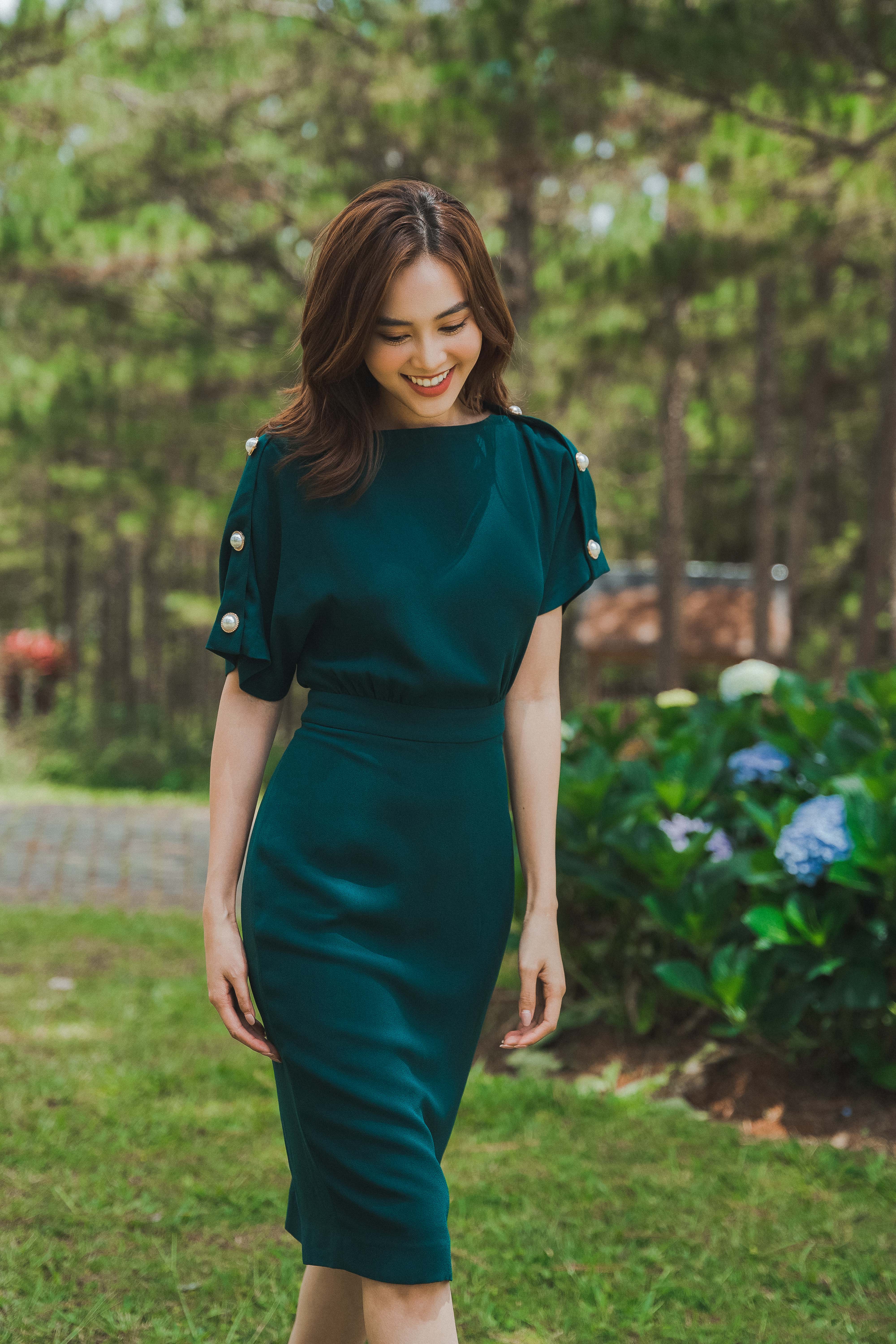Váy công sở cao cấp Hàn Quốc, đầm công sở Lury đẹp nhất 2017
