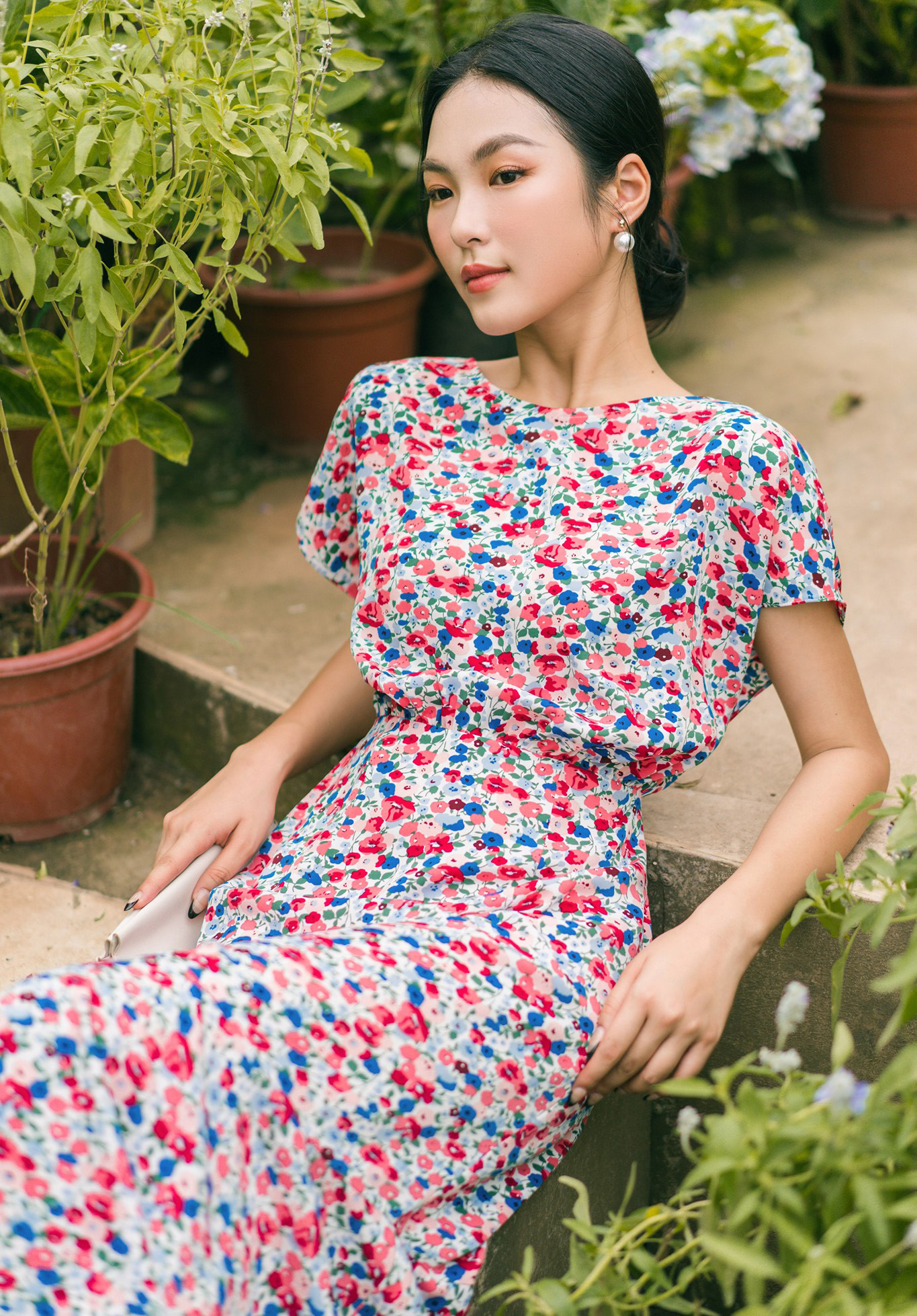 Váy Nữ Chất Nhung Tăm Hoa Nhí Cổ Ren Hàng Quảng Châu M8021-Violet_Store |  Shopee Việt Nam