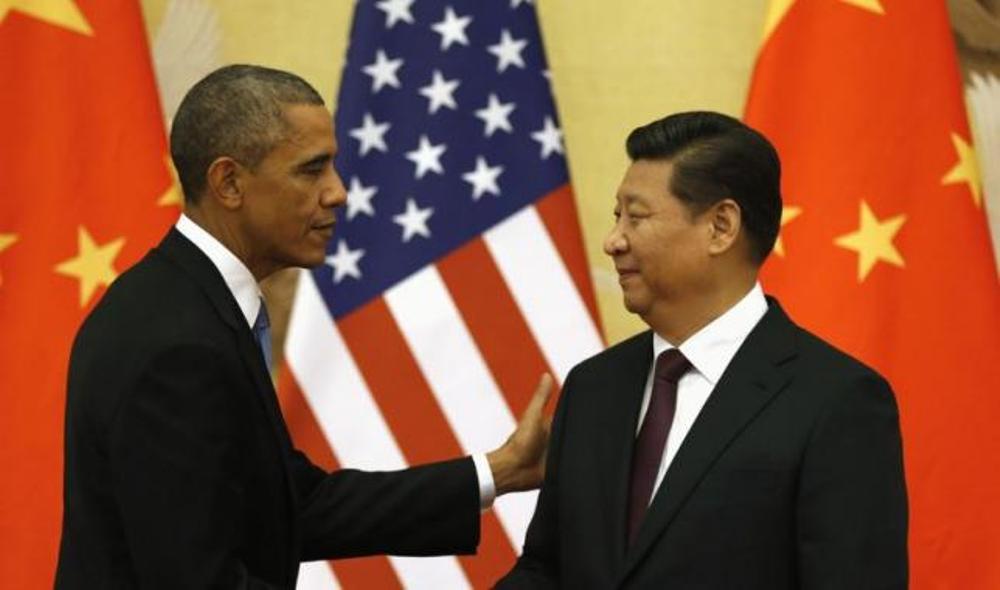 Tổng thống Mỹ Barack Obama và Chủ tịch Trung Quốc Tập Cận Bình trong buổi họp báo ở thủ đô Bắc Kinh, Trung Quốc ngày 12.11.2014 - Ảnh: Reuters