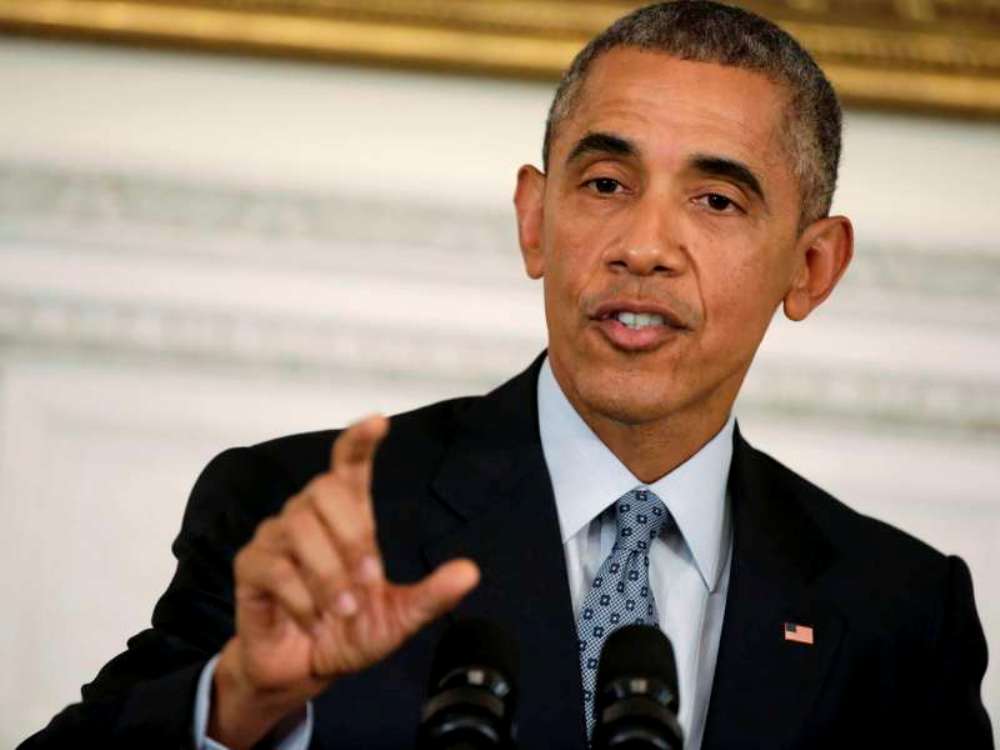 Tổng thống Mỹ Barack Obama trong buổi họp báo tại Nhà Trắng ngày 2.10.2015 - Ảnh: Reuters