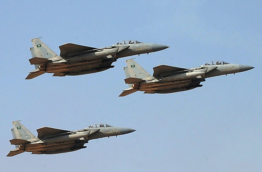 Các chiến đấu cơ của Ả Rập Xê Út - Ảnh: AFP