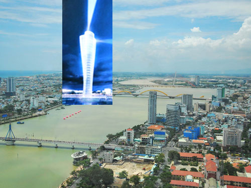Vị trí dự kiến xây dựng “ngọn hải đăng” - Ảnh: Nguyễn Tú