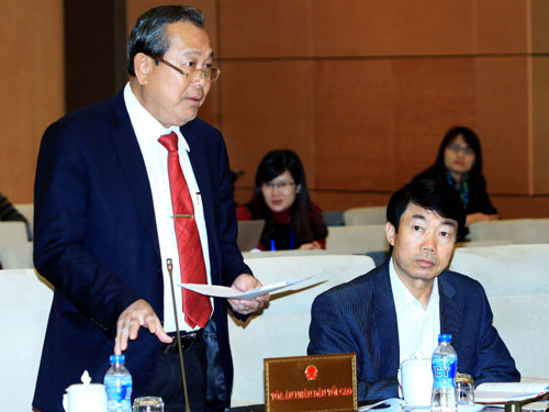 Ông Trương Hòa Bình phát biểu tại phiên họp - Ảnh: TTXVN