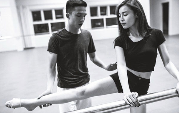 Ninh Dương Lan Ngọc tập môn dancesport - Ảnh: nhân vật cung cấp