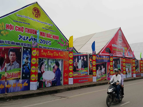 Hội chợ thương mại tổ chức trên địa bàn TP.Bắc Ninh xuất hiện nhiều hàng Trung Quốc chất lượng kém - Ảnh: Nam Anh