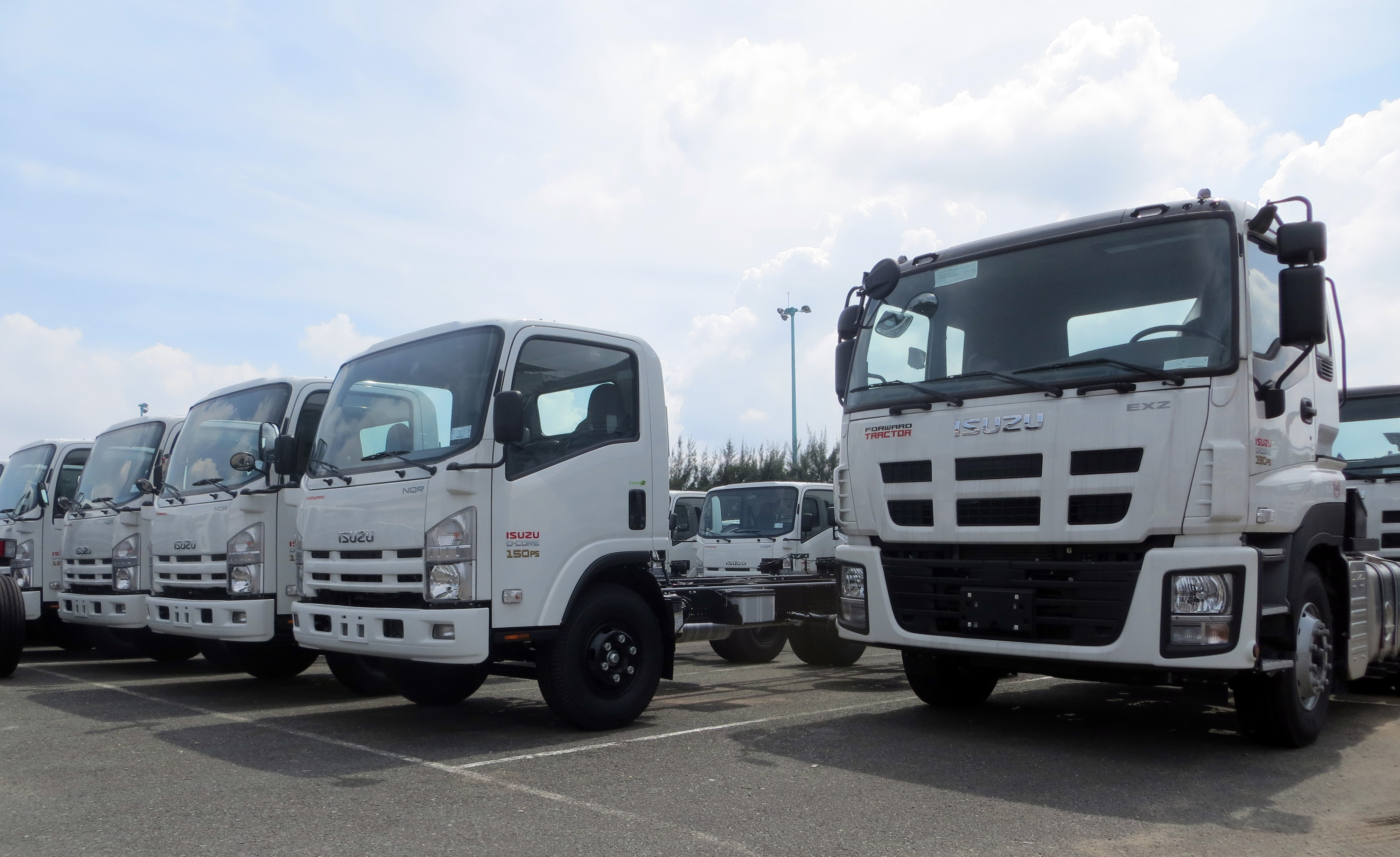 Isuzu là một trong số ít các thương hiệu Nhật có đa dạng các dòng xe tải ở nhiều phân khúc khác nhau