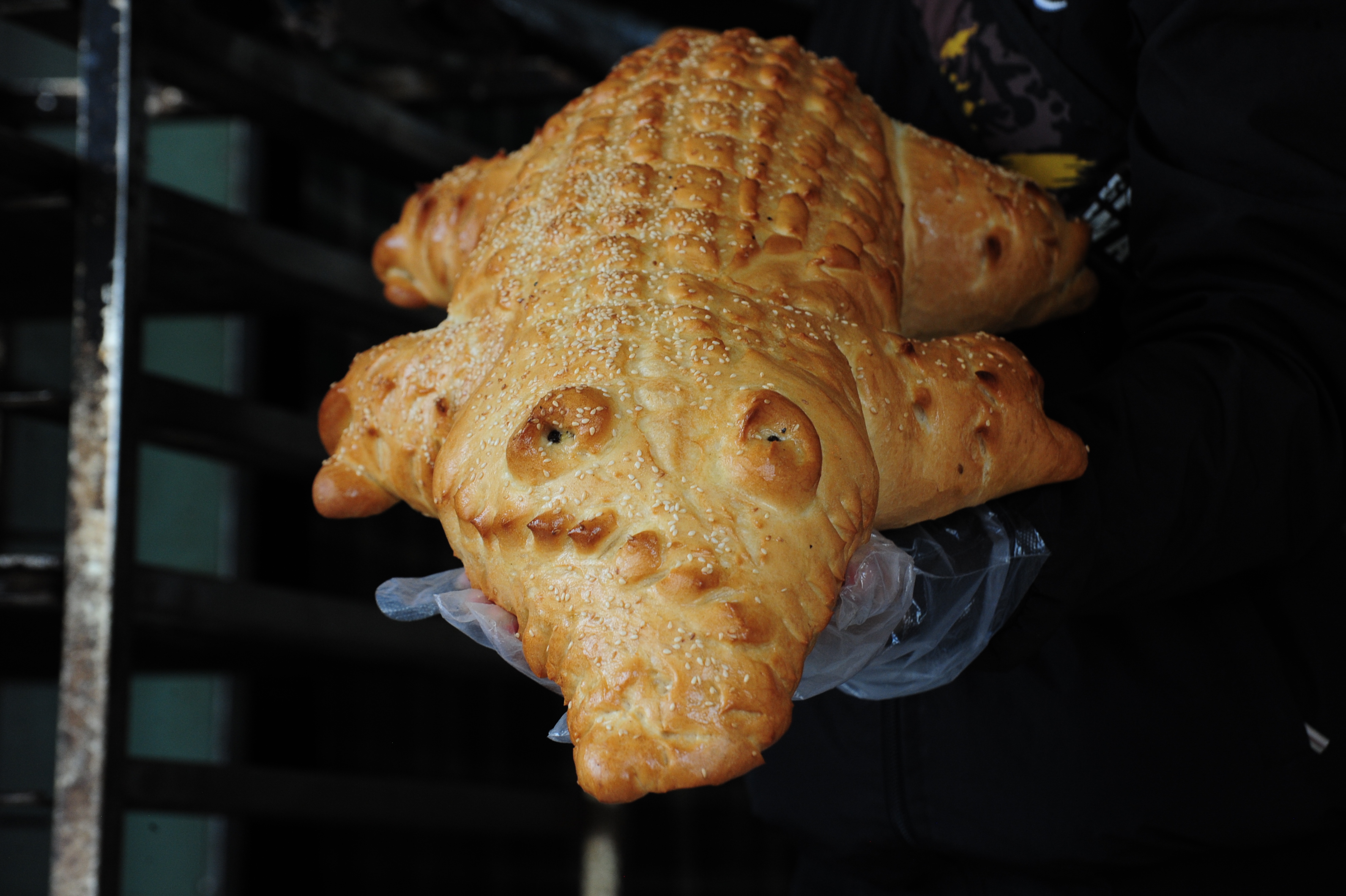 Bánh mì cá sấu khổng lồ gây sốt ở miền Tây