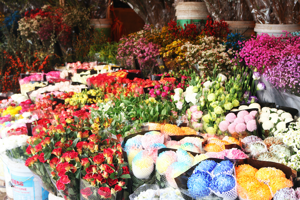 Chợ hoa họp thâu đêm suốt sáng tại Hà Nội nhộn nhịp những ngày sát Tết 