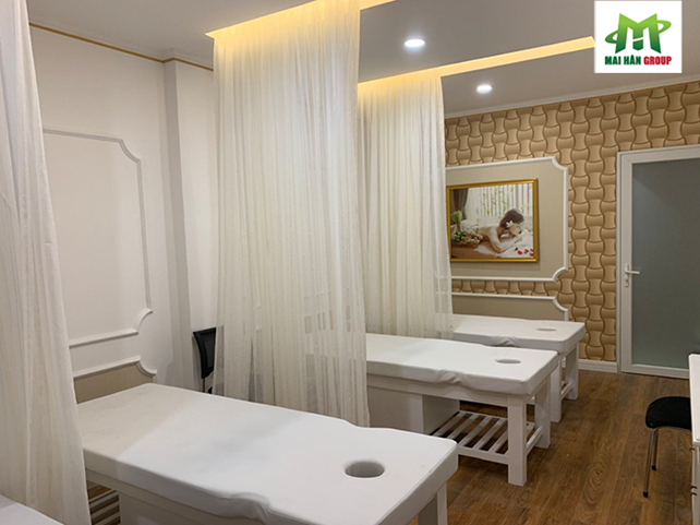 Giường massage do Mai Hân Group cung cấp tại Milan Spa