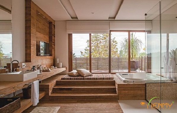 Thiết kế phòng tắm spa tại nhà giúp nâng tầm đẳng cấp căn hộ hiện đại