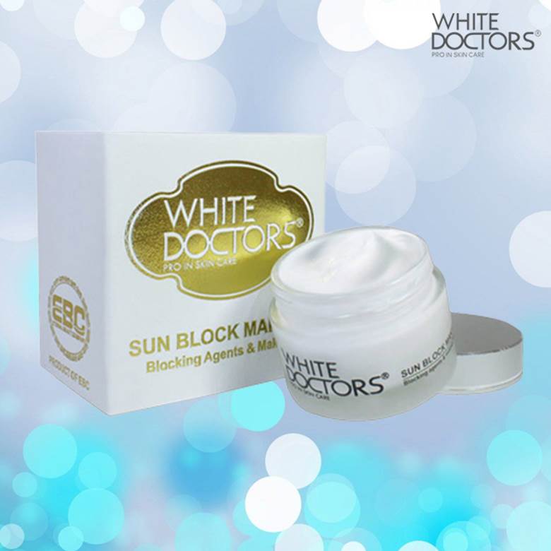 Kem chống nắng trang điểm mặt Sun Block Makeup White Doctors phiên bản màu trắng