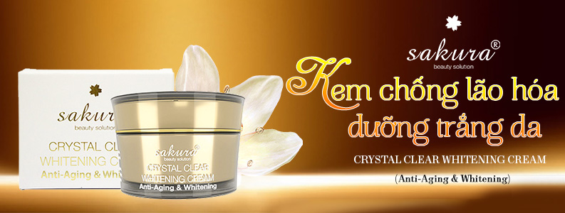 Kem dưỡng trắng da Anti-Aging Whitening Sakura 