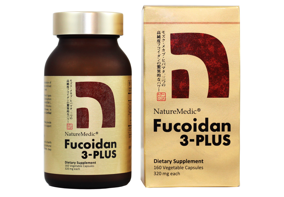 Thực phẩm bảo vệ sức khỏe viên nang NatureMedic Fucoidan 3-Plus.