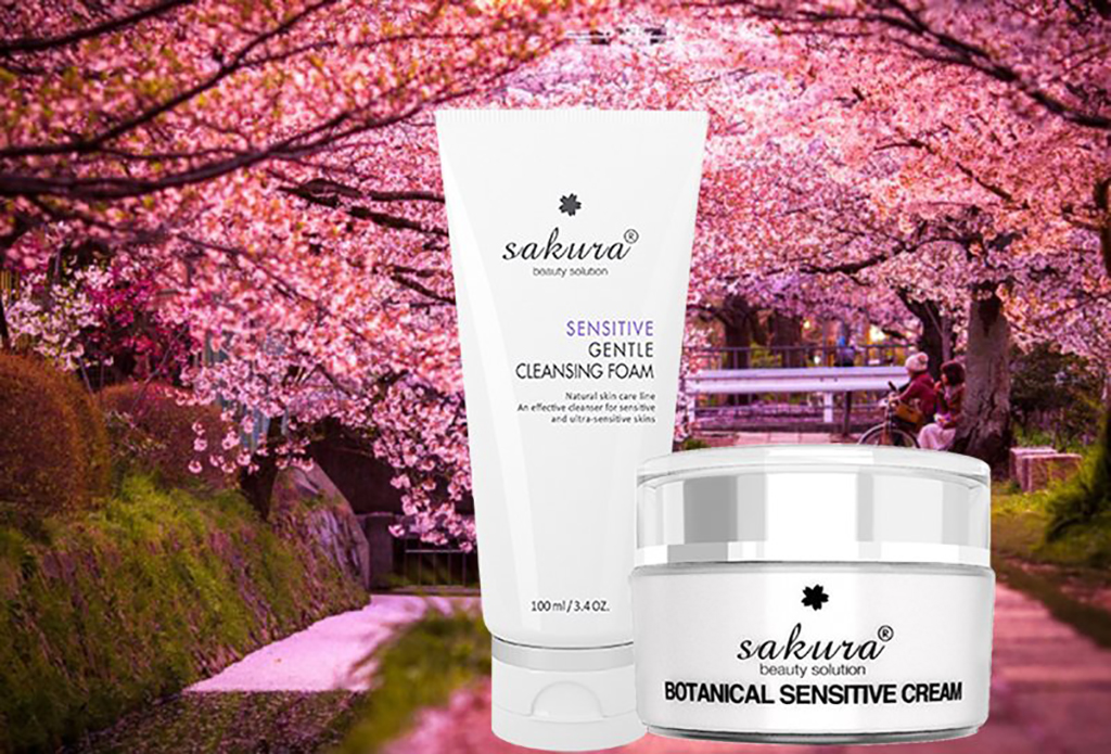 Bộ kem dưỡng dành cho da nhạy cảm Sakura