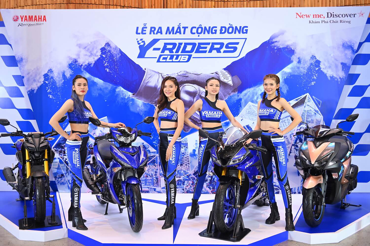 Biệt đội Yamaha Angels xinh đẹp đồng hành và chia sẻ những trải nghiệm kỳ thú với mọi thành viên. 