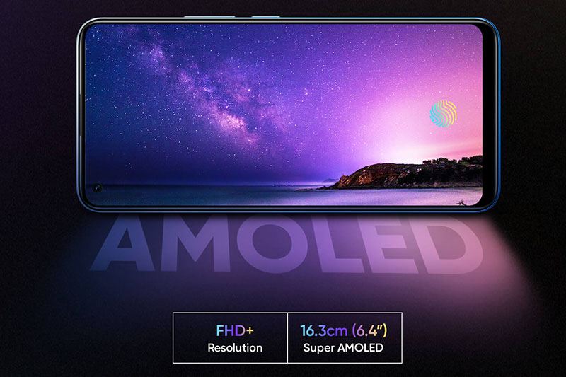 Màn hình Full HD Super AMOLED 6,4 inch với độ sáng tối đa 1.000 nit cho trải nghiệm game và chụp ảnh dễ dàng ngay cả khi trời nắng