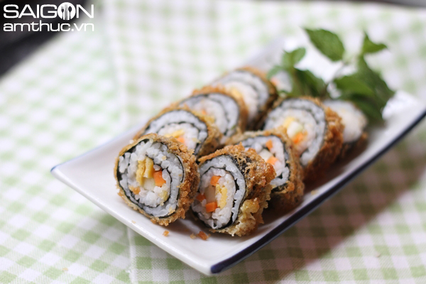 Bí quyết làm kimbap chiên xù giòn rụm